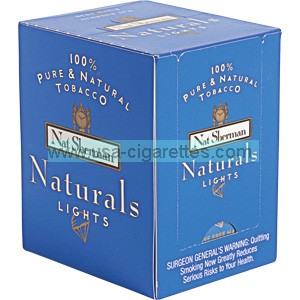 Nat Sherman Naturals Blue Cube cigarettes